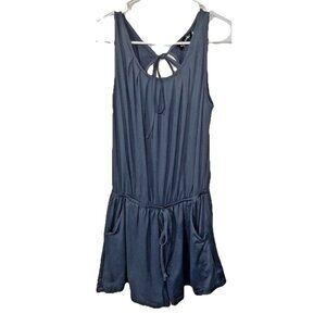 Odosalii Tank Top Shorts Romper Dk Blue Gray Size Medium
